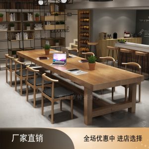 Bàn họp văn phòng Phòng đọc Bàn Gỗ Chắc Chắn Bàn Máy Tính Công Ty Đơn Giản Hiện Đại Đàm Phán Đào Tạo Big Board Homestay Bàn Hội Nghị Bàn Làm Việc - Hình 2