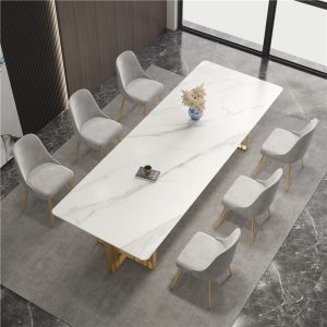 Bàn họp văn phòng sang trọng phiến đá bàn hội nghị phòng hội nghị lớn tiếp tân đàm phán bàn tiếp tân văn phòng bàn dài bằng đá cẩm thạch