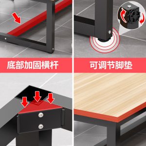 Bàn họp văn phòng Văn phòng hình chữ nhật tối giản hiện đại bàn lớn đàm phán bàn dài bàn họp văn phòng bàn máy tính - Hình 2