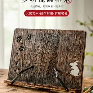 Bàn Kệ đọc sách Gỗ nguyên khối kệ sách đọc thư pháp bài kệ Tụng kinh giá sách loại bài giá sách