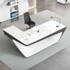 Bàn làm việc cho lãnh đạo, bàn tổng giám đốc thiết kế Italy, bàn điều hành nhập khẩu, bàn giám đốc chân inox