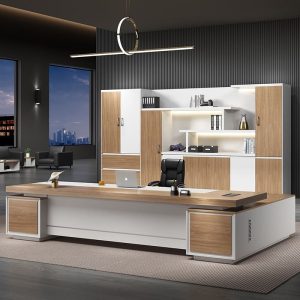 Bàn làm việc chữ L, bàn lãnh đạo hiện đại, bàn giám đốc phong cách Nhật, bàn làm việc giám đốc tân cổ điển - Hình 3