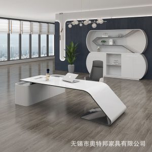 Bàn làm việc chữ L, bàn lãnh đạo kiểu châu Âu, bàn làm việc giám đốc tân cổ điển, bàn làm việc công thái học - Hình 3