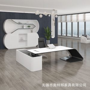 Bàn làm việc chữ L, bàn lãnh đạo kiểu châu Âu, bàn làm việc giám đốc tân cổ điển, bàn làm việc công thái học - Hình 4