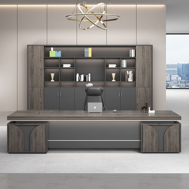 Bàn làm việc chữ L, bàn tổng giám đốc thiết kế Italy, bàn làm việc kết hợp tủ phụ, bàn làm việc màu óc chó - Hình 4 Bàn làm việc chữ L, bàn tổng giám đốc thiết kế Italy, bàn làm việc kết hợp tủ phụ, bàn làm việc màu óc chó - Hình 4