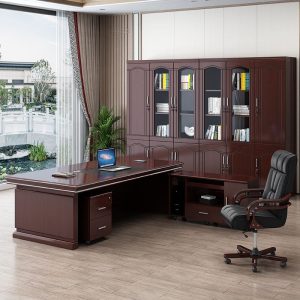 Bàn làm việc công thái học, bàn làm việc chữ L, bàn chủ tịch sang trọng, bàn làm việc giám đốc tân cổ điển