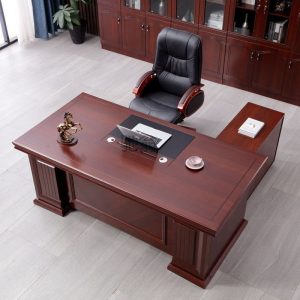 Bàn làm việc kết hợp tủ phụ, bàn điều hành nhập khẩu, bàn văn phòng cao cấp, bàn giám đốc chân inox - Hình 2