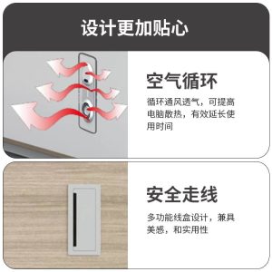 Bàn làm việc kết hợp tủ phụ, bàn giám đốc phong cách Nhật, bàn lãnh đạo kiểu châu Âu, bàn giám đốc cao cấp - Hình 4