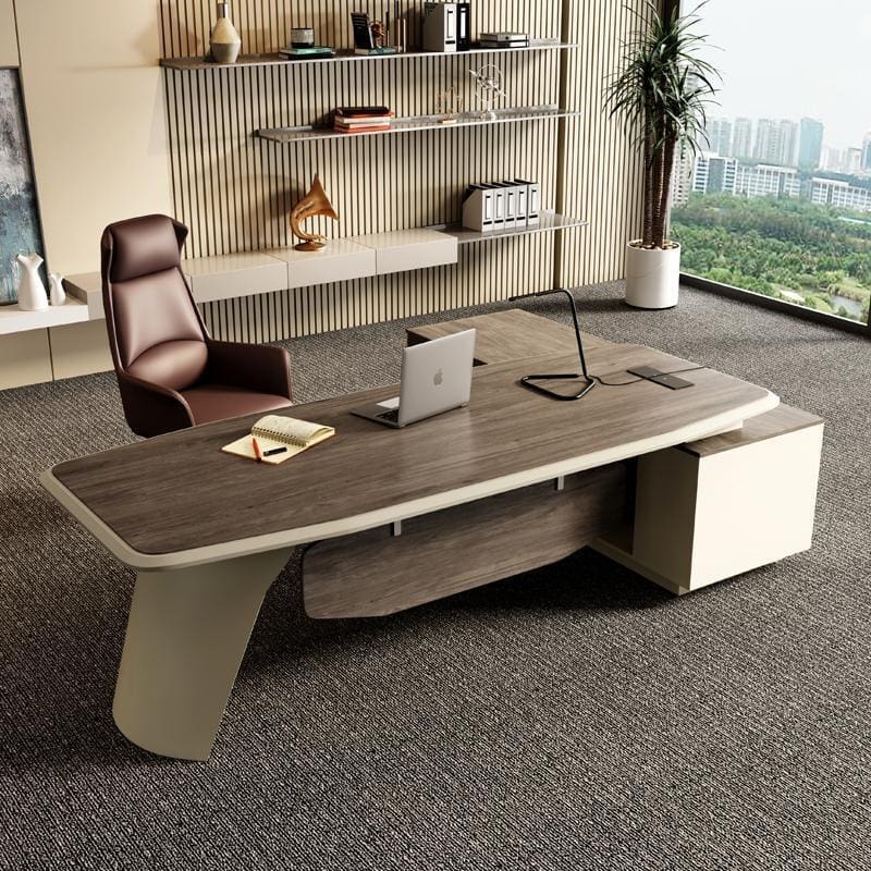 Bàn làm việc kết hợp tủ phụ, bàn làm việc chữ L, bàn văn phòng cao cấp, nội thất phòng giám đốc - Hình 2 Bàn làm việc kết hợp tủ phụ, bàn làm việc chữ L, bàn văn phòng cao cấp, nội thất phòng giám đốc - Hình 2