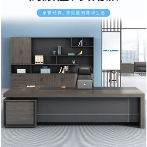 Bàn làm việc sáng tạo của chủ tịch đơn giản, nhẹ nhàng, sang trọng, bàn đơn cao cấp và khí quyển kết hợp bàn ghế giám đốc văn phòng - Hình 2