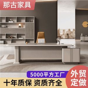 Bàn lãnh đạo hiện đại, bàn giám đốc cao cấp, nội thất phòng giám đốc, bàn làm việc chữ L