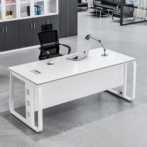 Bàn lãnh đạo hiện đại, bàn làm việc màu óc chó, nội thất phòng giám đốc, bàn giám đốc phong cách Nhật - Hình 2