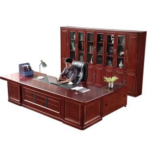 Bàn lãnh đạo kiểu châu Âu, bàn điều hành nhập khẩu, bàn lãnh đạo hiện đại, bàn làm việc kết hợp tủ phụ