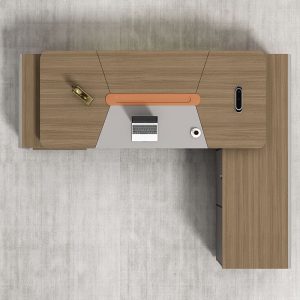 Bàn lãnh đạo kiểu châu Âu, bàn văn phòng cao cấp, bàn giám đốc chân inox, bàn giám đốc gỗ tự nhiên - Hình 4