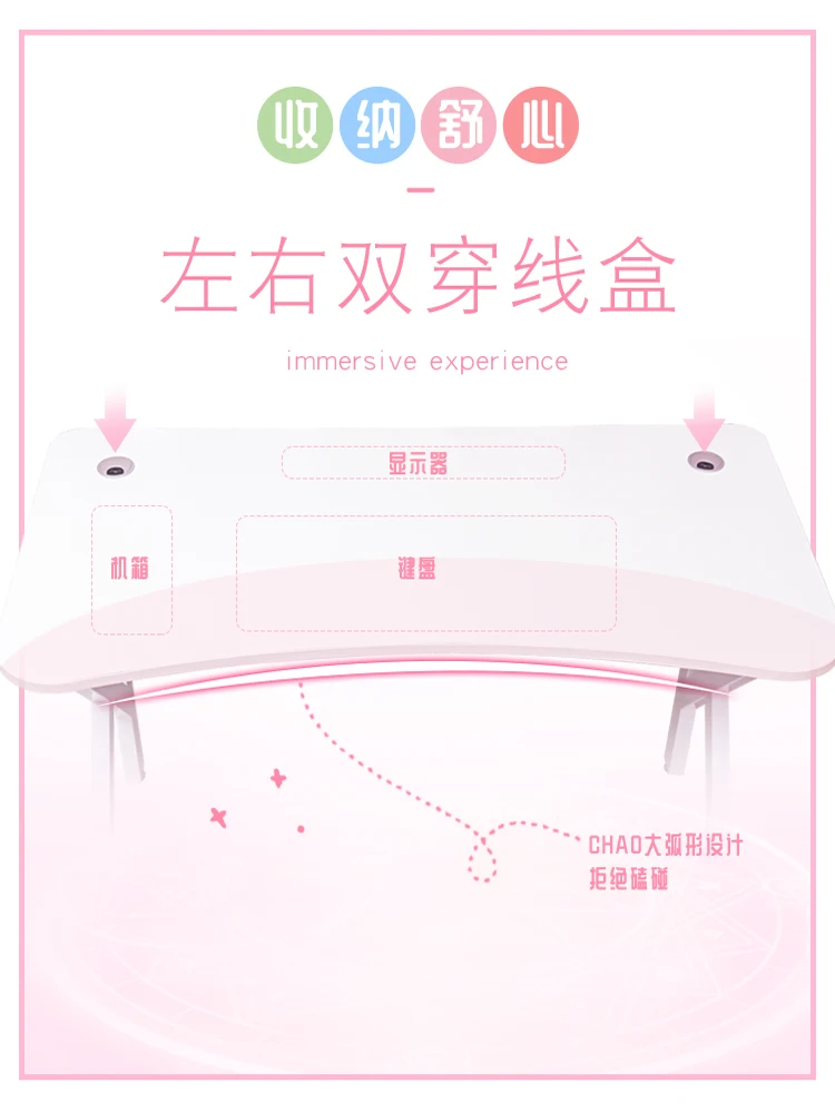 Bàn Máy Tính 120x60x73.5cm Màu Trắng Bàn Chơi Game Tại Nhà Bàn Chơi Game Màu Hồng Đáng Yêu Bàn Chơi Game Văn Phòng Hiện Đại Màu Vàng Xanh Bàn Đầy Màu Sắc - Hình 3 Bàn Máy Tính 120x60x73.5cm Màu Trắng Bàn Chơi Game Tại Nhà Bàn Chơi Game Màu Hồng Đáng Yêu Bàn Chơi Game Văn Phòng Hiện Đại Màu Vàng Xanh Bàn Đầy Màu Sắc - Hình 3