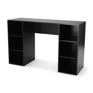 Bàn máy tính 9801zxw, Bàn máy tính True Black Oak Bàn đứng Nội thất văn phòng
