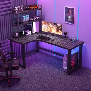 Bàn Máy Tính Để Bàn Hình Chữ L Bàn Chơi Game Nhà Phòng Ngủ Bàn Viết Góc Bàn Chơi Game Giá Sách Bàn Máy Tính - Hình 2