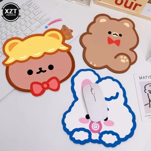 Bàn MỚI Chống Trượt Kawaii Dễ Thương Gấu Miếng Lót Chuột Để Bàn Chống Trượt Miếng Lót Bàn Phím Hoạt Hình Máy Tính Chơi Game Miếng Lót Bàn cho bé gái Bé Trai - Hình 2
