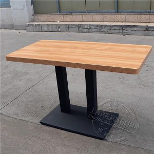 Bàn nhanh quán cà phê Bàn ăn tây quán tráng miệng quán ăn vặt quán trà sữa quán ăn sáng Bàn chữ nhật đơn giản - Hình 2