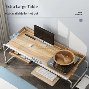Bàn Overbed Xe đẩy máy tính xách tay Bàn máy tính xách tay có bánh xe Bàn trên giường Bàn có thể điều chỉnh cho bàn giường King Queen Bàn giường trên bánh xe - Hình 2
