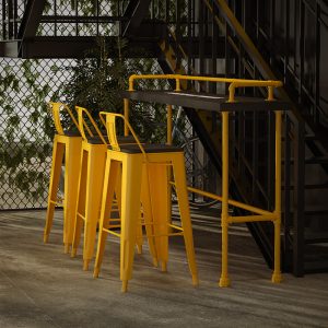 Bàn quầy bar quán trà sữa sắt rèn quán cafe Bàn dài quầy bar thanh thoáng gió công nghiệp gỗ cao cấp Bàn ghế - Hình 3