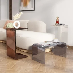 Bàn Sofa Acrylic Loại C Bên Bàn Phòng Khách Cửa Sổ Vịnh Bàn Máy Tính Phòng Ngủ Góc Đứng Ban Công - Hình 2
