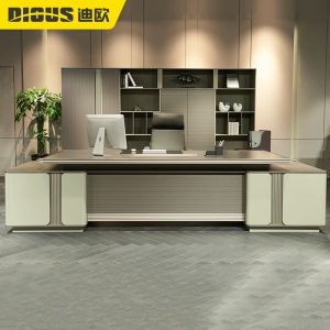 Bàn tổng giám đốc thiết kế Italy, bàn văn phòng cao cấp, bàn làm việc giám đốc tân cổ điển, bàn làm việc kết hợp tủ phụ