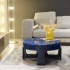 Bàn trà Bắc Âu Bàn Cà Phê Tròn Độc Đáo Tối Giản Chống Thấm Nước Bàn Không Gian Nhỏ Nhựa Muebles Para Hogar Sản Phẩm Gia Dụng