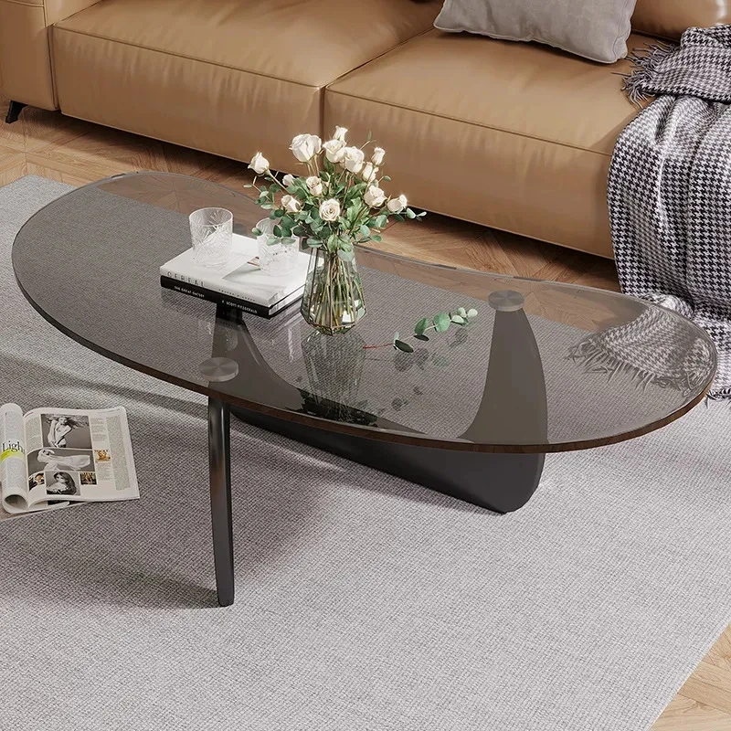 Bàn trà Bắc Âu Bàn Trà Kính Cường Lực Hình Bầu Dục Thời Trang Tối Giản Thiết Kế Phòng Khách Sáng Tạo Căn Hộ Nhỏ Bàn Cà Phê Bàn Nội Thất - Hình 3 Bàn trà Bắc Âu Bàn Trà Kính Cường Lực Hình Bầu Dục Thời Trang Tối Giản Thiết Kế Phòng Khách Sáng Tạo Căn Hộ Nhỏ Bàn Cà Phê Bàn Nội Thất - Hình 3