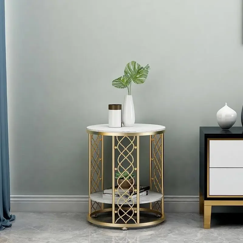 Bàn trà Bắc Âu Cao Cấp Bên Bàn Đá Cẩm Thạch Sofa Bàn Cà Phê Đồng Hồ Nam Sắt Đèn Phòng Ngủ Cao Cấp Tròn Nhỏ Bàn Đơn Giản - Hình 2 Bàn trà Bắc Âu Cao Cấp Bên Bàn Đá Cẩm Thạch Sofa Bàn Cà Phê Đồng Hồ Nam Sắt Đèn Phòng Ngủ Cao Cấp Tròn Nhỏ Bàn Đơn Giản - Hình 2