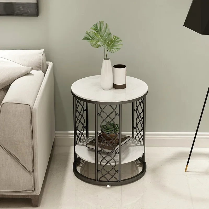 Bàn trà Bắc Âu Cao Cấp Bên Bàn Đá Cẩm Thạch Sofa Bàn Cà Phê Đồng Hồ Nam Sắt Đèn Phòng Ngủ Cao Cấp Tròn Nhỏ Bàn Đơn Giản - Hình 4 Bàn trà Bắc Âu Cao Cấp Bên Bàn Đá Cẩm Thạch Sofa Bàn Cà Phê Đồng Hồ Nam Sắt Đèn Phòng Ngủ Cao Cấp Tròn Nhỏ Bàn Đơn Giản - Hình 4