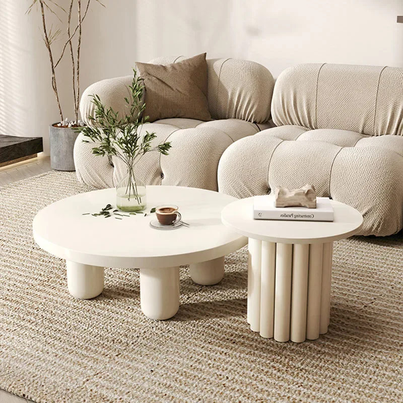 Bàn trà Bắc Âu Cao Cấp Nghệ Thuật Bàn Cà Phê Thiết Kế Hiện Đại Phòng Khách Đơn Giản Cao Cấp Bên Bàn Tròn Trắng Nâu Basse De Salon Nội Thất - Hình 2 Bàn trà Bắc Âu Cao Cấp Nghệ Thuật Bàn Cà Phê Thiết Kế Hiện Đại Phòng Khách Đơn Giản Cao Cấp Bên Bàn Tròn Trắng Nâu Basse De Salon Nội Thất - Hình 2