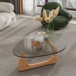 Bàn trà Bắc Âu Cường Lực Kính Trong Suốt Bàn Cà Phê Phòng Khách Căn Hộ Nhỏ Sang Trọng Tối Giản Bàn Trà Thiết Kế Hội Trường Nội Thất - Hình 2