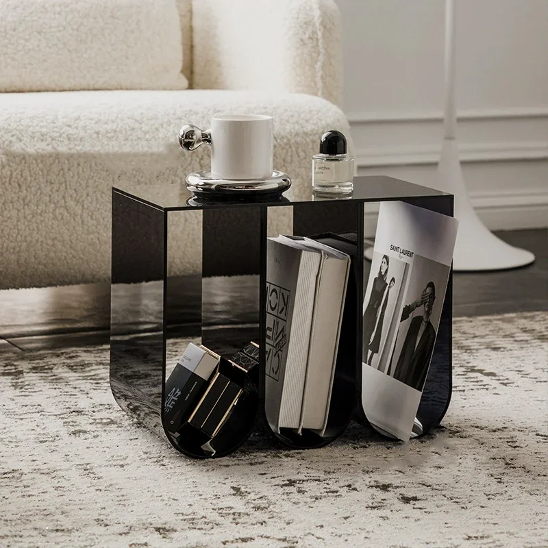 Bàn trà Bắc Âu Đồ Nội Thất Acrylic Bàn Sáng Tạo Kệ Sách Giá Tạp Chí Ghế Sofa Phòng Khách Bên Bàn Phụ Kiện Nhà - Hình 4 Bàn trà Bắc Âu Đồ Nội Thất Acrylic Bàn Sáng Tạo Kệ Sách Giá Tạp Chí Ghế Sofa Phòng Khách Bên Bàn Phụ Kiện Nhà - Hình 4