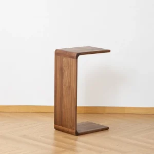 Bàn trà Bắc Âu Gỗ Chắc Chắn Bên Bàn Gỗ Óc Chó Đen Sofa Góc Bàn Phong Cách Nhật Bản Phòng Khách Bàn Nhỏ Đơn Giản Bên Bàn 2023