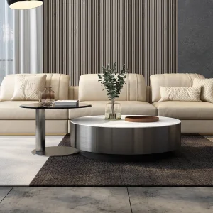 Bàn trà Bắc Âu Hiện Đại Bàn Phòng Khách Sang Trọng Tối Giản Bàn Cà Phê Tròn Nhà Muebles Para El Hogar Trang Trí Nội Thất - Hình 3