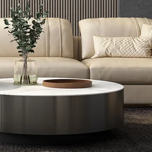 Bàn trà Bắc Âu Hiện Đại Bàn Phòng Khách Sang Trọng Tối Giản Bàn Cà Phê Tròn Nhà Muebles Para El Hogar Trang Trí Nội Thất - Hình 4