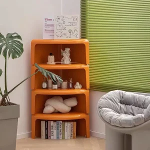 Bàn trà Bắc Âu Nối Bàn Cà Phê Nhựa Tròn Bàn Đầu Giường Ăn Sáng Tạo Nhà Bếp Mesa Phụ Trợ Nội Thất Phòng Ngủ GY - Hình 2