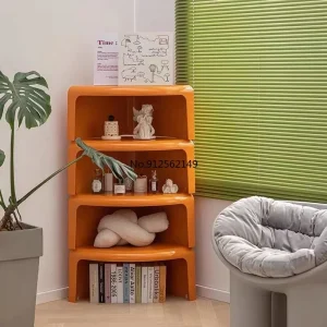 Bàn trà Bắc Âu Nối Nhựa Bên Bàn Bàn Cà Phê Sáng Tạo Thấp Bàn Ăn Phòng Ngủ Di Động Đồ Nội Thất HY - Hình 3
