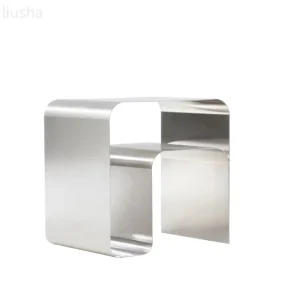 Bàn trà Bắc Âu Tối Giản Inox Bàn Đầu Giường Bàn 1 Tủ Đựng Đồ Bàn Vintage Bijzettafel Nội Thất Phòng Khách - Hình 4
