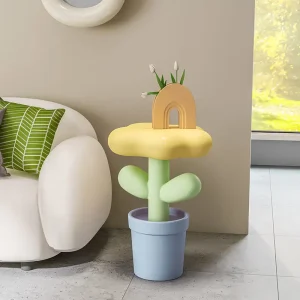 Bàn trà Bắc Âu Trang Trí Nhà Tulip Bàn Nhựa Sofa Bên Bàn Sáng Tạo Phòng Khách Ban Công Nội Thất Phòng Ngủ Hoa Trang Trí Bàn - Hình 4