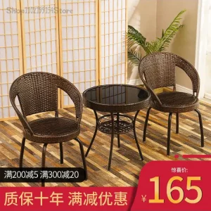 Bàn trà ban công nhập khẩu. Bàn trà Ban công Ghế ngoài trời Sân vườn hiện đại - Hình 2