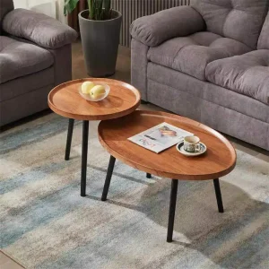 Bàn trà Cao Cấp Bàn Cà Phê Bắc Âu Sáng Tạo Trà Gỗ Hộ Gia Đình Đồ Trang Trí Người Tổ Chức Bàn Phòng Khách Stolik Kawowy Trang Trí Nhà Cửa - Hình 3
