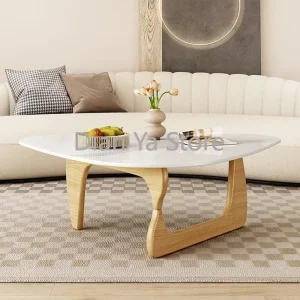Bàn trà Đá Cẩm Thạch Bắc Âu Bàn Tivi Giữa Thế Kỷ Hiện Đại Sofa Bên Bàn Phòng Khách Cao Cấp Mesa Centro De Salon Quán Cà Phê Nội Thất