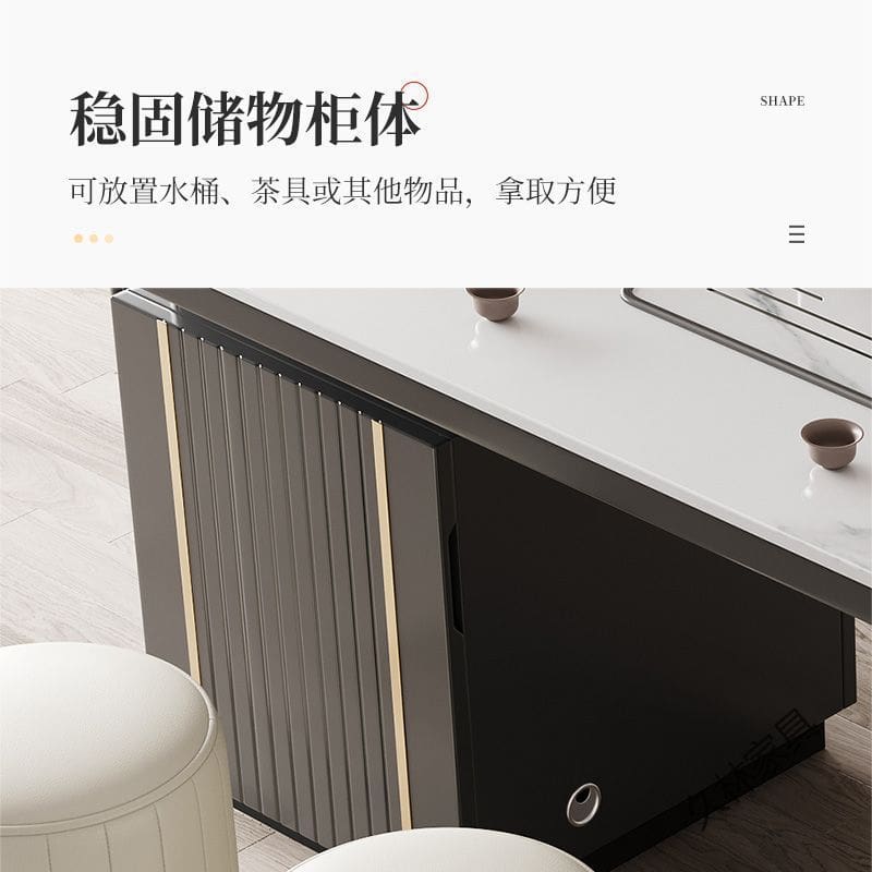 Bàn trà đá phiến bàn ghế hiện đại tối giản nhẹ nhàng sang trọng có tủ đựng đồ văn phòng tại nhà căn hộ nhỏ Bàn trà kung fu bàn cafe - Hình 3 Bàn trà đá phiến bàn ghế hiện đại tối giản nhẹ nhàng sang trọng có tủ đựng đồ văn phòng tại nhà căn hộ nhỏ Bàn trà kung fu bàn cafe - Hình 3