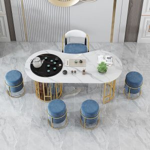 Bàn trà Đá phiến đẹp Bàn trà sang trọng ban công văn phòng gác xép hiện đại tối giản gia đình Bàn trà và ghế bàn cà phê kung fu