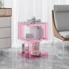 Bàn trà Đèn Sang Trọng Bên Bàn Phòng Khách Chất Liệu Acrylic Bàn Sáng Tạo Bàn Đầu Giường HD Trong Suốt Phòng Bàn Làm Việc