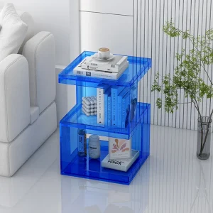 Bàn trà Đèn Sang Trọng Bên Bàn Phòng Khách Chất Liệu Acrylic Bàn Sáng Tạo Bàn Đầu Giường HD Trong Suốt Phòng Bàn Làm Việc - Hình 2