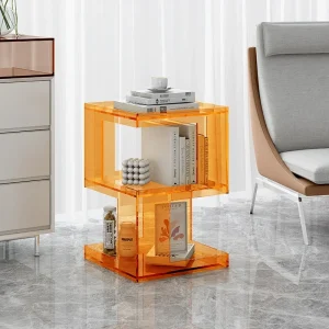 Bàn trà Đèn Sang Trọng Bên Bàn Phòng Khách Chất Liệu Acrylic Bàn Sáng Tạo Bàn Đầu Giường HD Trong Suốt Phòng Bàn Làm Việc - Hình 3