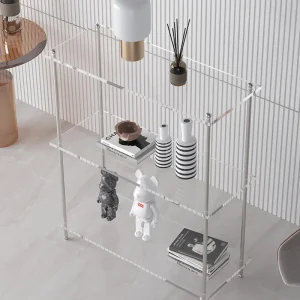 Bàn trà Di Động Deco Bắc Âu Hội Trường Nhỏ Bên Bàn Tivi Thiết Kế Góc Thay Đồ Bàn Cà Phê Acrylic Nội Thất Mesas Nội Thất Bắc Âu AA50CT - Hình 2